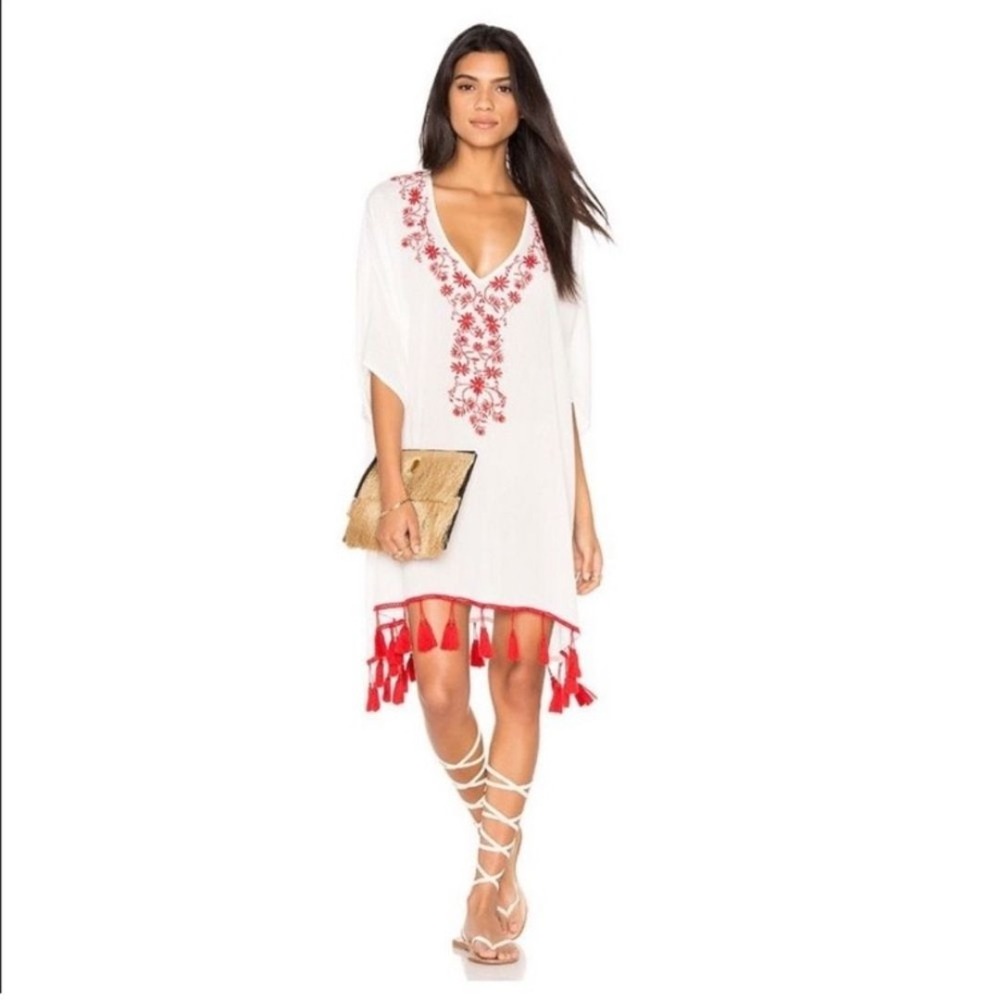 Show Me Your Mumu Mae Mu Tassel Dress in Casa Love Embroidery‎ XS